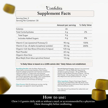 Confidita's Sea Moss Gummies For Clear Skin